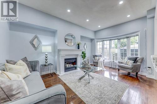 350 Staines Road, Toronto, ON - Indoor Photo Showing Living Room With Fireplace