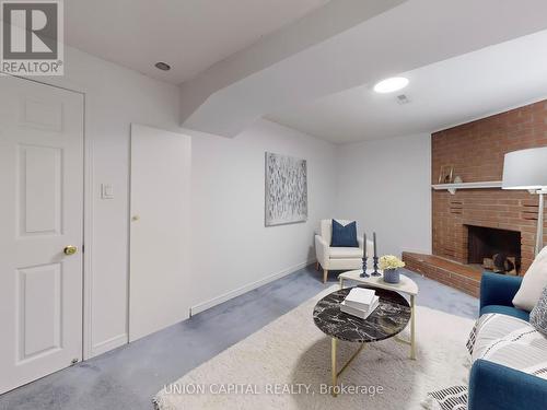 200 Placentia Boulevard, Toronto, ON - Indoor Photo Showing Living Room With Fireplace