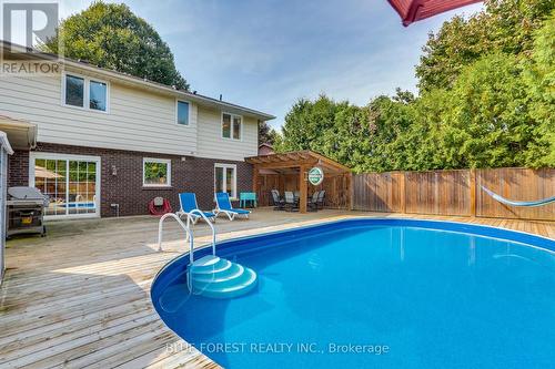 12 Somerset Crescent, London, ON - Outdoor With Above Ground Pool With Deck Patio Veranda With Exterior