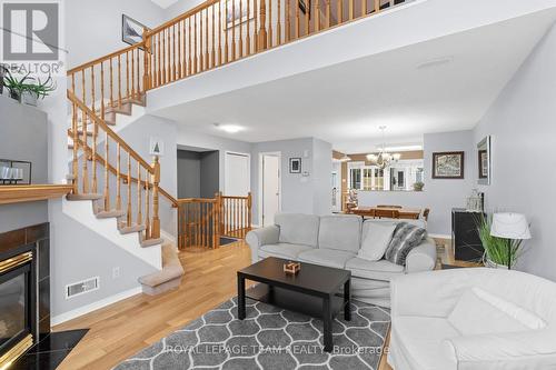 72 Briston, Ottawa, ON - Indoor Photo Showing Living Room With Fireplace