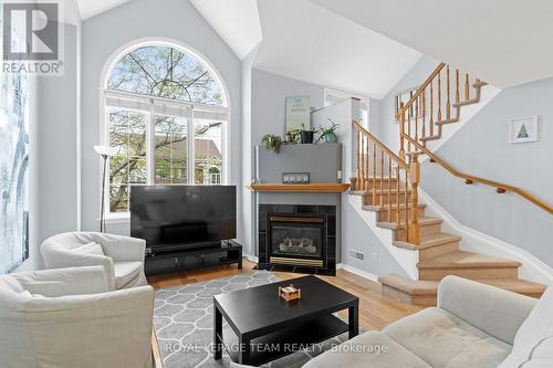 72 Briston, Ottawa, ON - Indoor Photo Showing Living Room With Fireplace