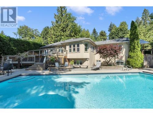 3164 Fairmont Road, North Vancouver, BC - Outdoor With In Ground Pool With Backyard