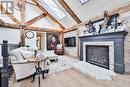 1486 Kenmuir Avenue, Mississauga, ON  - Indoor Photo Showing Living Room With Fireplace 