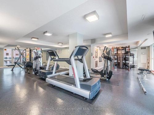 Uph07-600 Fleet St, Toronto, ON - Indoor Photo Showing Gym Room