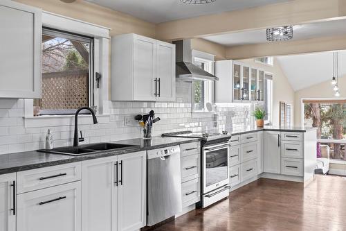 4504 Mcleery Road, Spallumcheen, BC - Indoor Photo Showing Kitchen With Double Sink With Upgraded Kitchen