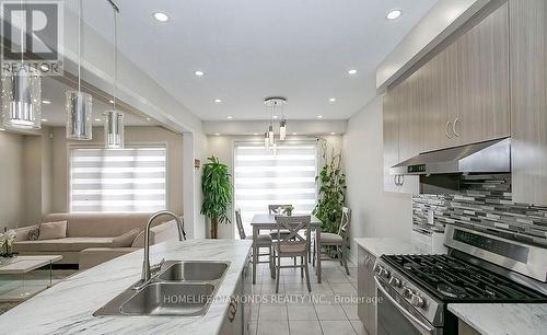 Upper - 151 Robert Parkinson Drive, Brampton, ON - Indoor Photo Showing Kitchen With Double Sink With Upgraded Kitchen