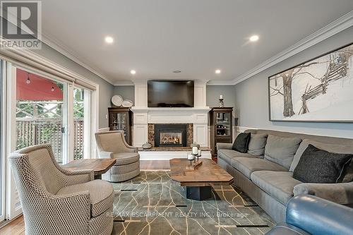 2428 Lakeshore Road, Burlington, ON - Indoor Photo Showing Living Room With Fireplace