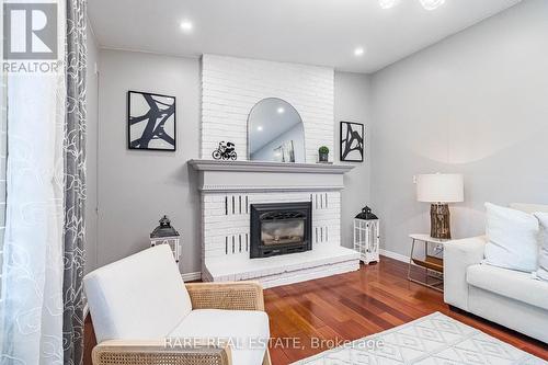 2446 Overton Drive, Burlington, ON - Indoor Photo Showing Living Room With Fireplace