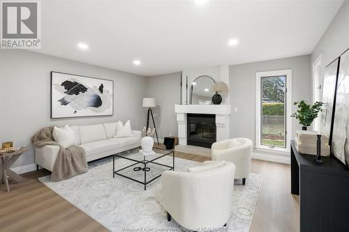 169 Ryan Street, Amherstburg, ON - Indoor Photo Showing Living Room With Fireplace