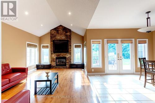 6 Basswood Drive, Wasaga Beach, ON - Indoor Photo Showing Living Room With Fireplace