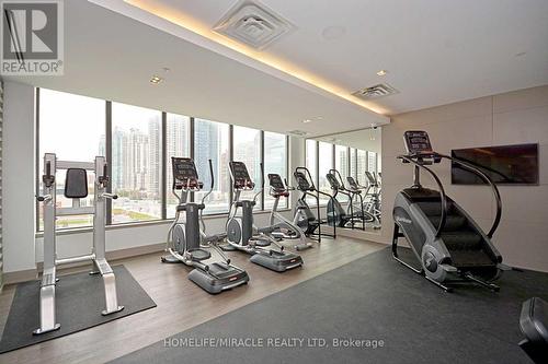 2504 - 4011 Brickstone Mews, Mississauga, ON - Indoor Photo Showing Gym Room