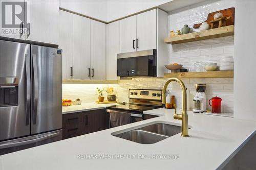 101 - 1185 The Queensway, Toronto, ON - Indoor Photo Showing Kitchen With Double Sink With Upgraded Kitchen