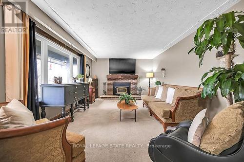 3173 Young Road, Haldimand, ON - Indoor Photo Showing Living Room With Fireplace