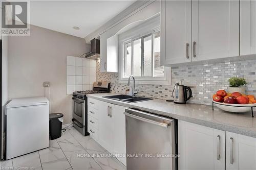 334 Templemead Drive, Hamilton, ON - Indoor Photo Showing Kitchen With Double Sink