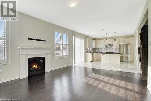 40 Compass Trail, Cambridge, ON - Indoor Photo Showing Living Room With Fireplace