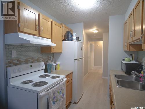 103 3094 5Th Avenue E, Prince Albert, SK - Indoor Photo Showing Kitchen With Double Sink