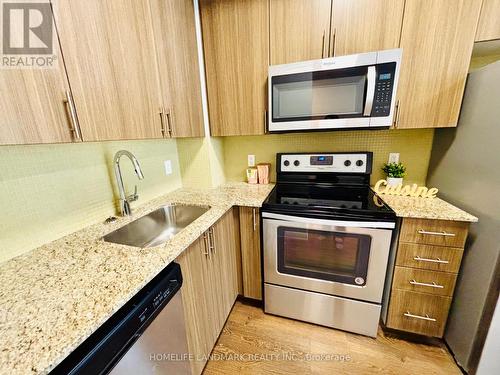 605 - 9560 Markham Road, Markham, ON - Indoor Photo Showing Kitchen With Stainless Steel Kitchen