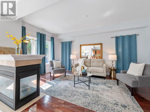 129 Sonoma Boulevard, Vaughan, ON - Indoor Photo Showing Living Room With Fireplace