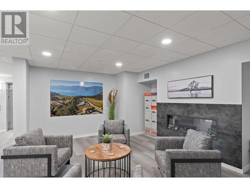 2301 Carrington Road Unit# 404, West Kelowna, BC - Indoor With Fireplace