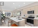 2301 Carrington Road Unit# 404, West Kelowna, BC  - Indoor Photo Showing Kitchen With Stainless Steel Kitchen With Double Sink 