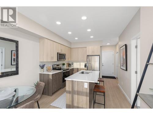 2301 Carrington Road Unit# 404, West Kelowna, BC - Indoor Photo Showing Kitchen With Stainless Steel Kitchen