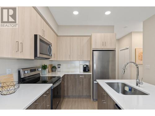 2301 Carrington Road Unit# 404, West Kelowna, BC - Indoor Photo Showing Kitchen With Stainless Steel Kitchen With Upgraded Kitchen