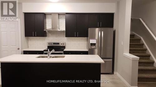 38 Oat Lane, Kitchener, ON - Indoor Photo Showing Kitchen With Double Sink With Upgraded Kitchen