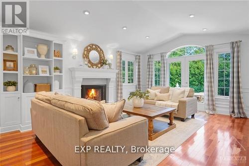 72 Delong Drive, Ottawa, ON - Indoor Photo Showing Living Room With Fireplace