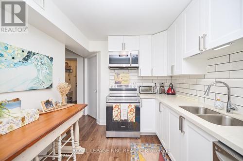 106 - 189 Dorchester Boulevard, St. Catharines (444 - Carlton/Bunting), ON - Indoor Photo Showing Kitchen With Double Sink