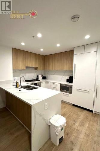 213 2035 Glenaire Drive, North Vancouver, BC - Indoor Photo Showing Kitchen With Double Sink