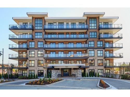 401-741 Travino Lane, Saanich, BC - Outdoor With Balcony With Facade