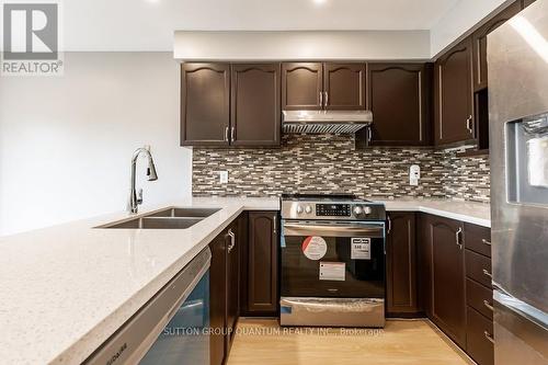 Upper - 48 White Sands Court, Kitchener, ON - Indoor Photo Showing Kitchen With Double Sink With Upgraded Kitchen