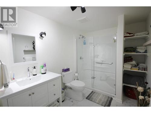 Updated Bathroom in the basement - 1634 Carmi Avenue Unit# 129, Penticton, BC - Indoor Photo Showing Bathroom