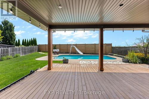 199 Tuliptree Road, Thorold, ON - Outdoor With In Ground Pool With Deck Patio Veranda With Exterior