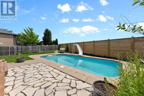 199 Tuliptree Road, Thorold, ON - Outdoor With In Ground Pool With Backyard