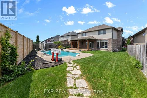 199 Tuliptree Road, Thorold, ON - Outdoor With In Ground Pool With Backyard With Exterior