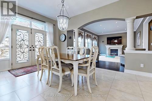 350 Paradelle Drive, Richmond Hill, ON - Indoor Photo Showing Dining Room With Fireplace