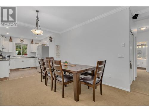 5882 Snow Pines Crescent Unit# A, Kelowna, BC - Indoor Photo Showing Dining Room