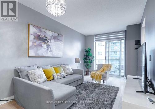 2008 - 90 Absolute Avenue, Mississauga, ON - Indoor Photo Showing Living Room