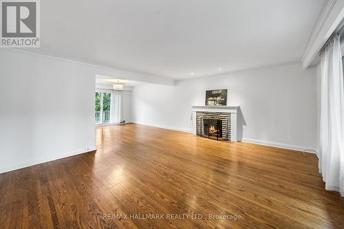 28 Kirk Drive, Markham, ON - Indoor Photo Showing Living Room With Fireplace