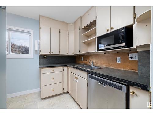 12013 42 St Nw, Edmonton, AB - Indoor Photo Showing Kitchen With Double Sink