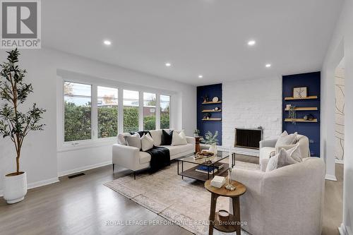 1790 Kilborn Avenue, Ottawa, ON - Indoor Photo Showing Living Room With Fireplace