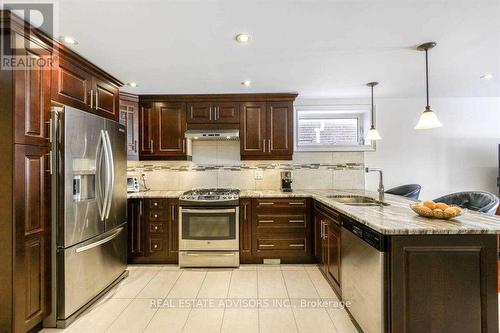 17 Agincourt Road, Vaughan, ON - Indoor Photo Showing Kitchen With Double Sink With Upgraded Kitchen