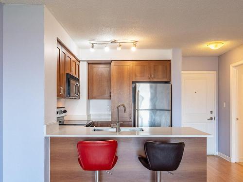 Kitchen - 903-1280 Rue St-Jacques, Montréal (Ville-Marie), QC - Indoor Photo Showing Kitchen With Double Sink