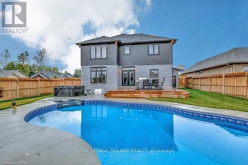 36 Brenmar Crescent, Central Elgin (Belmont), ON - Outdoor With In Ground Pool With Backyard