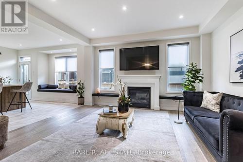 17 Herrick Drive, Brampton, ON - Indoor Photo Showing Living Room With Fireplace