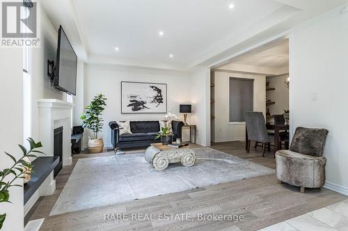 17 Herrick Drive, Brampton, ON - Indoor Photo Showing Living Room With Fireplace