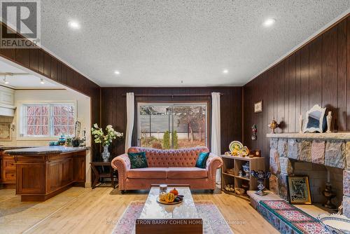 4 Chipstead Road, Toronto, ON - Indoor Photo Showing Living Room With Fireplace