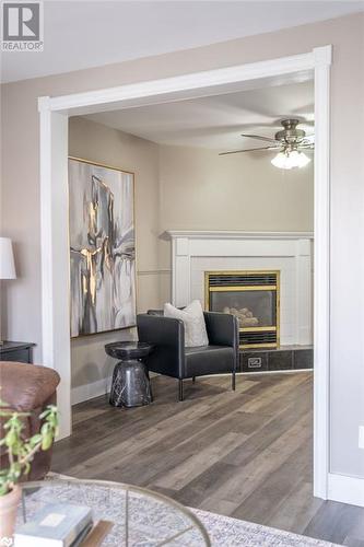 33 Lewis Street, Belleville, ON - Indoor Photo Showing Living Room With Fireplace