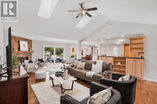 551 Darby Road, Welland, ON - Indoor Photo Showing Living Room With Fireplace